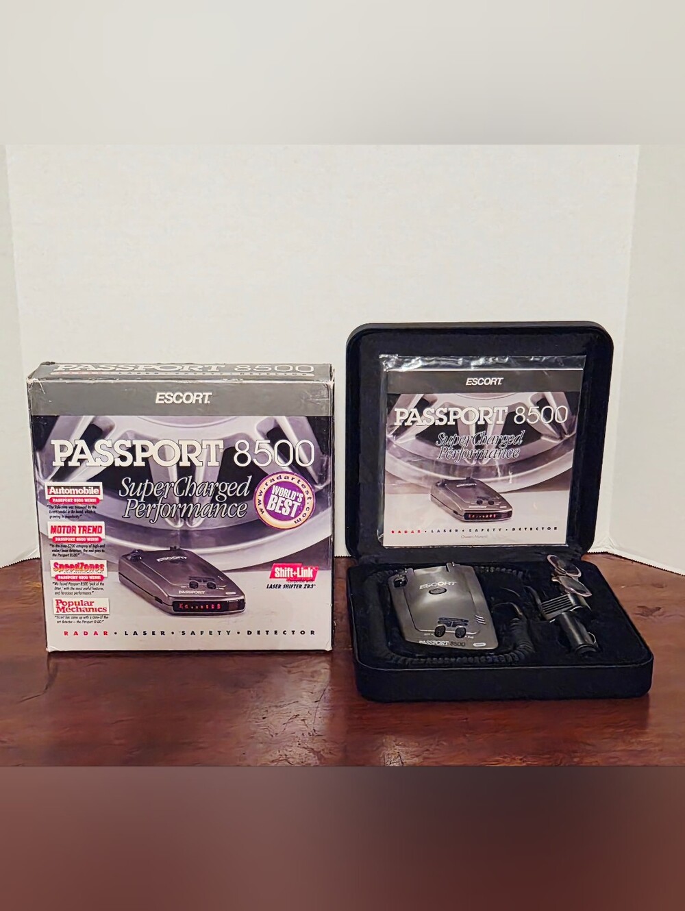 New Open Box Escort Passport 8500 Radar Detector w/Accessories & Case, Tested